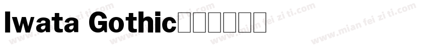 Iwata Gothic字体转换